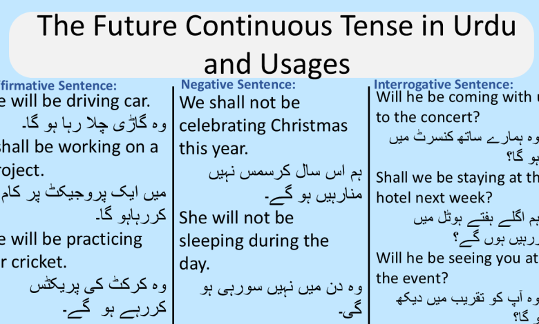 The Future Continuous Tense